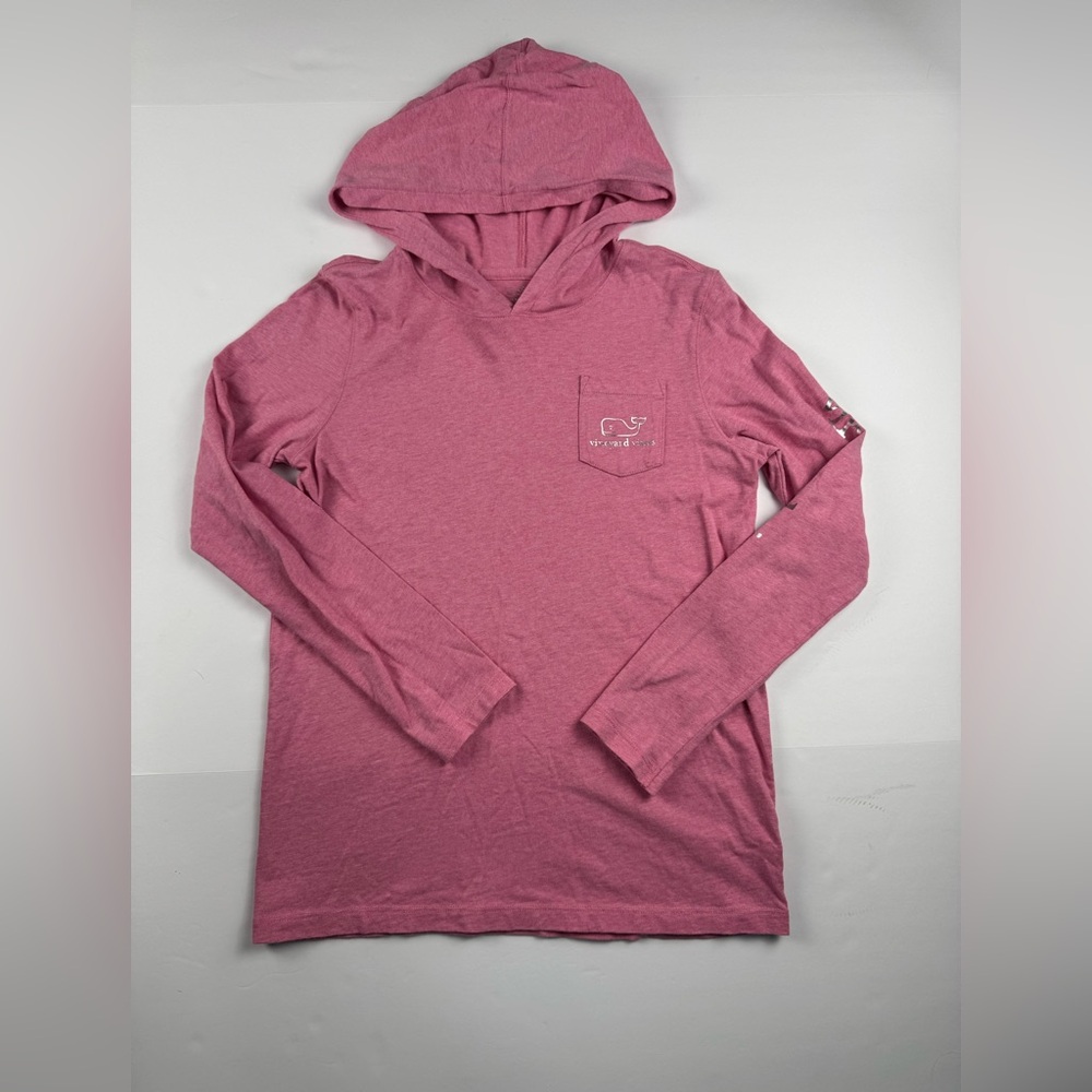 Vineyard Vines Kids Pink T-shirt hoodie size 14